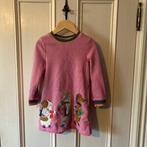 Mini Boden Long Sleeved Applique Dress